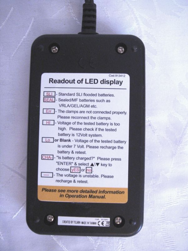 Telwin Digital Battery Tester (c) boloonline ez battery reconditioning