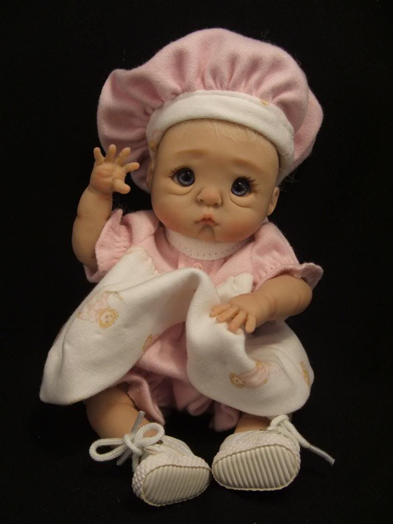 Ooak Polymer Clay Baby Mini Sculpt Art Collectable Doll By Jenna