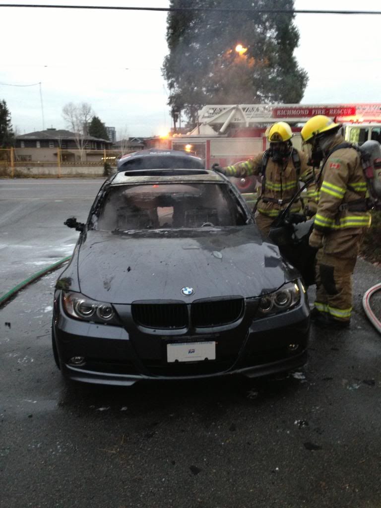 BMW on fire - related to Recall campaign re Power Supply System?? BMW on fire - related to Recall campaign re Power Supply System??