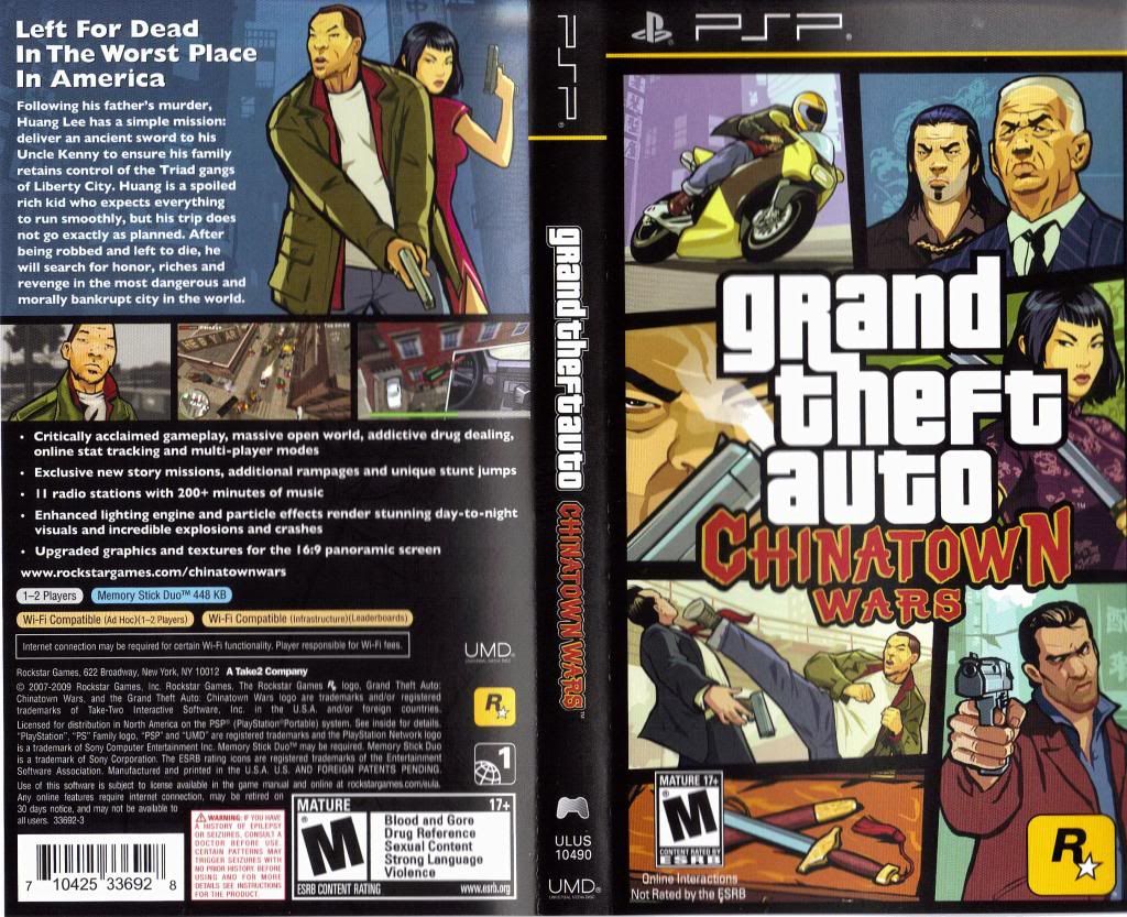 PSP: Grand Theft Auto: Chinatown Wars