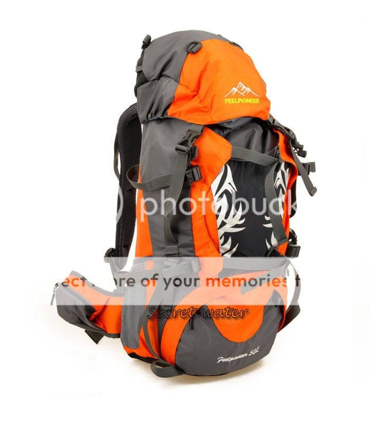 50L Waterproof Mens Womens Outdoor Travel Backpack Mountain Hiking Camping Bag