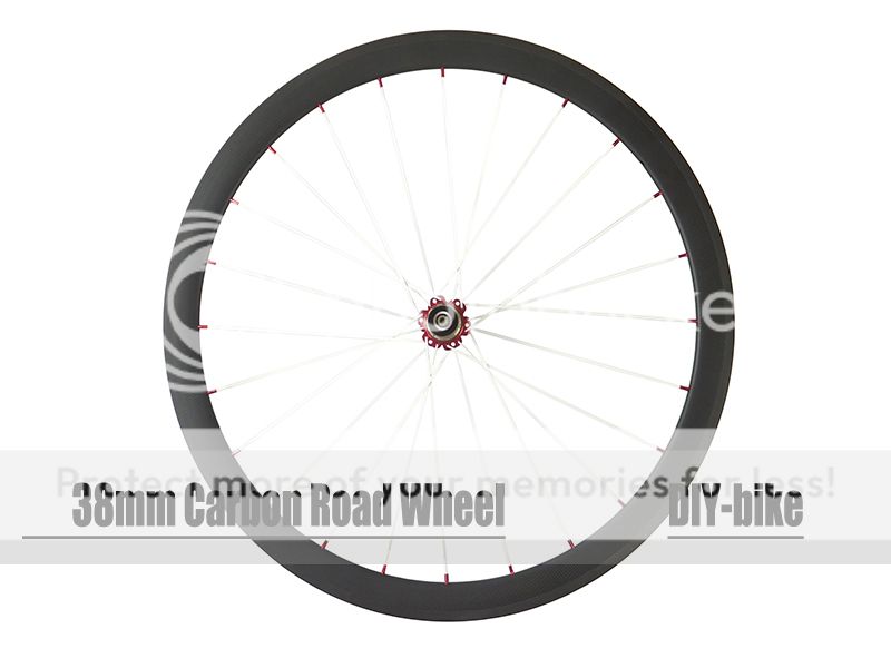 38mm Tubular Carbon Road Bike Wheels 700c Carbon Wheelset