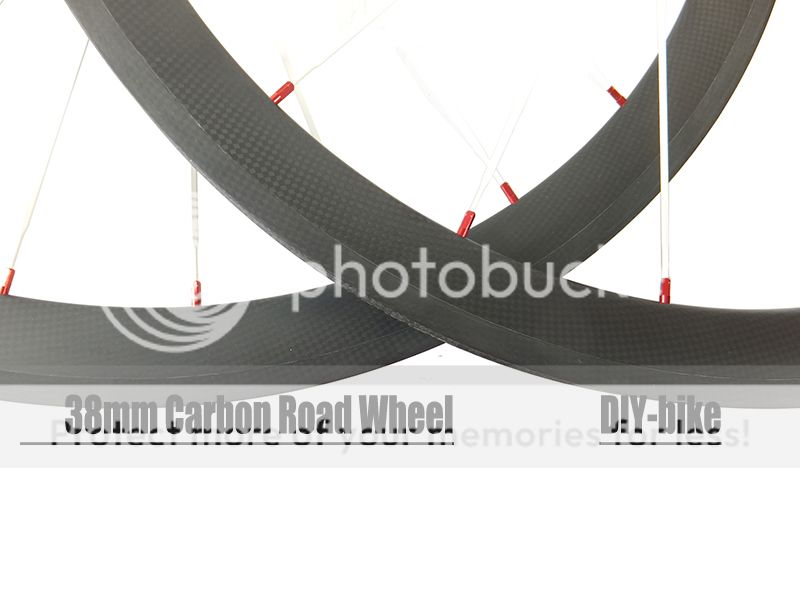 38mm Tubular Carbon Road Bike Wheels 700c Carbon Wheelset