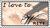 Love To Write Stamp by Latias-Flyer