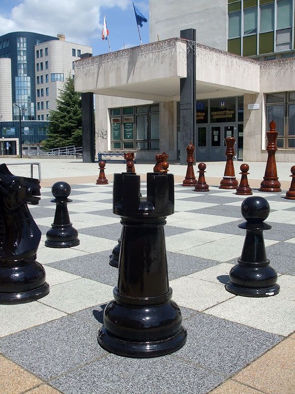 Šach na námestí v Michalovciach