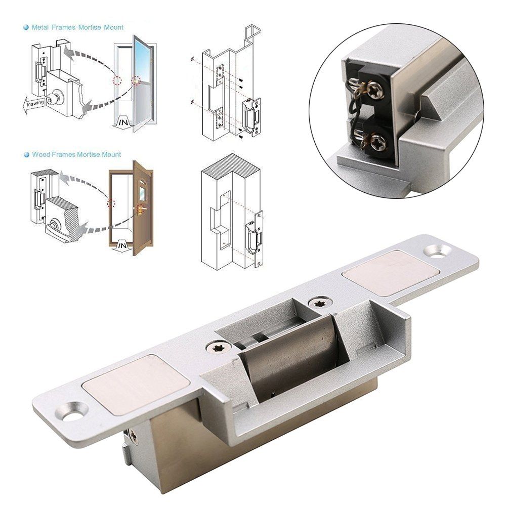 12VDC Security Fail Secure No Mode Electric Strike Lock For Door Access